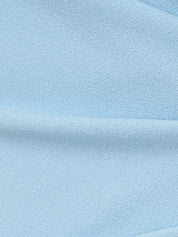 Sky Blue Chiffon Off the Shoulder 3/4 Sleeves Ankle Length Mother of the Bride Dress