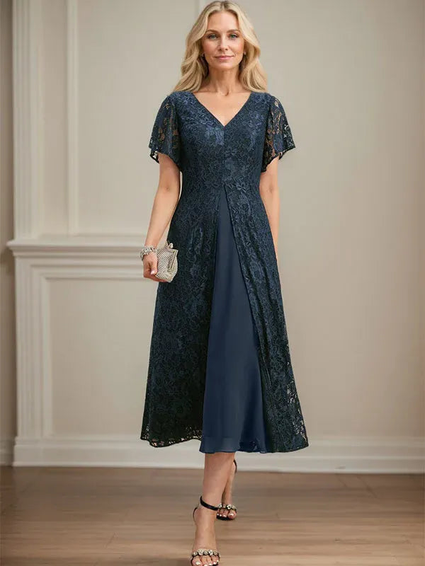 white christmas dresses Teryn Silk Chiffon Dress – Retrofete main image 1