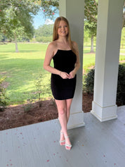 Bodycon Strapless Short Satin Homecoming Dress