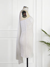 White Strapless Sequins Short Homecoming Dress