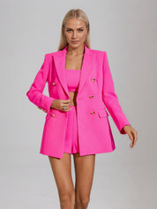 Adalee Rose Red Blazer Set