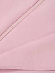 Women Pink Lace V Neck Sleeveless Dressy Jumpsuit