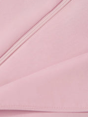 Women Pink Lace V Neck Sleeveless Dressy Jumpsuit