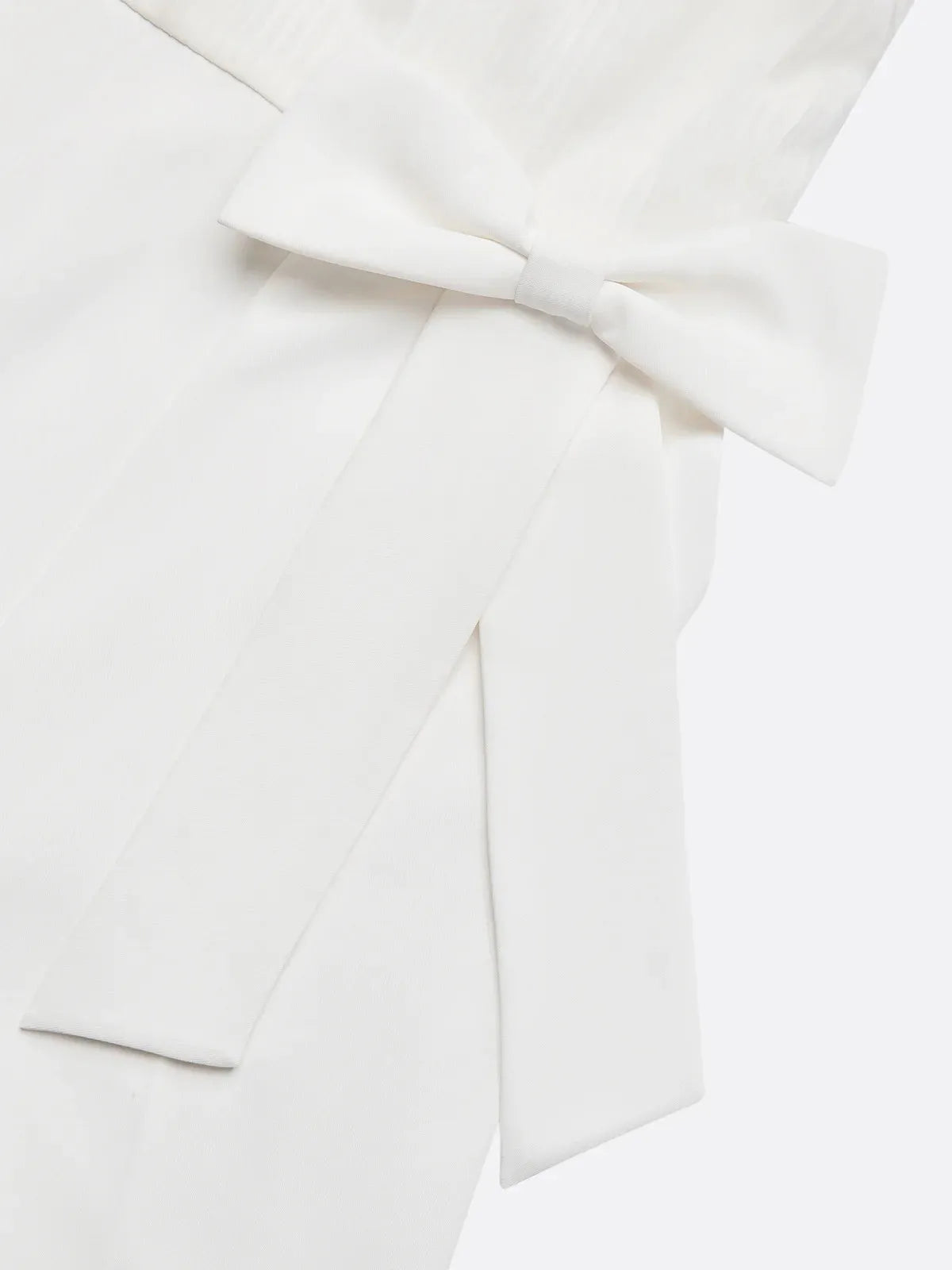 Women White Pleated Rhinestone Halter Sleeveless Dressy Jumpsuit