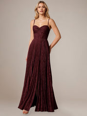 Robe de travail semi-formelle verte sans manches à volants, robe midi ajustée