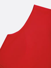 Red Butterfly Buckle Classic Crew Neck Sleeveless A-Line Mini Homecoming Dress