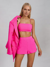 Adalee Rose Red Blazer Set