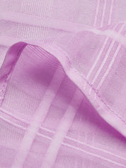 Lavender Purple Shirt Dress Shirt Collar Sleeveless A-Line Midi Dress