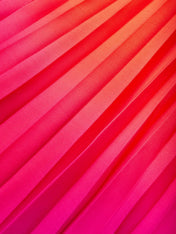 Orange Pleated Ombre Classic Square Neck Sleeveless A-Line Midi Dress