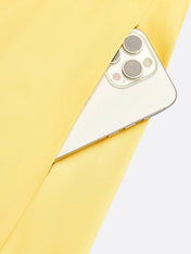 Orange Ombre Classic V Neck Sleeveless A-Line Midi Dress