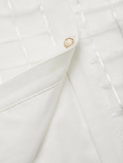 White Shirt Dress Shirt Collar Long Sleeve Balloon Sleeve Sheath Midi Dress
