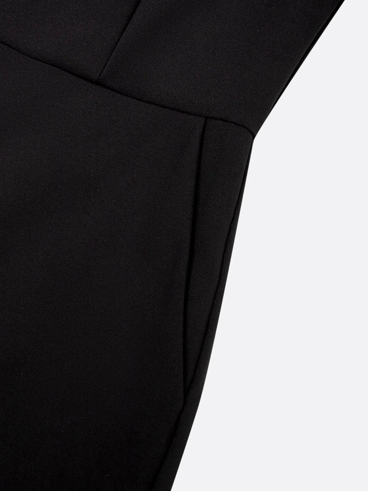 Women Black Bow Boat Neck Short Sleeve Dressy Jumpsuit