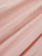 Pink A Line Chiffon V Neck Sleeveless Floor Length Dresses With 3D Flower