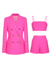 Adalee Rose Red Blazer Set