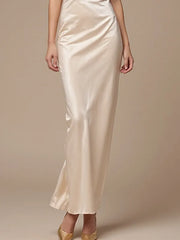 Party Dress Elegant Champagne Off Shoulder Maxi Dress