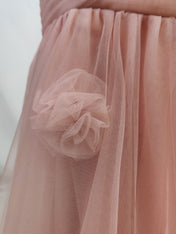 Sweetheart Tulle Pleat Mermaid Evening Dresses with 3D Flower