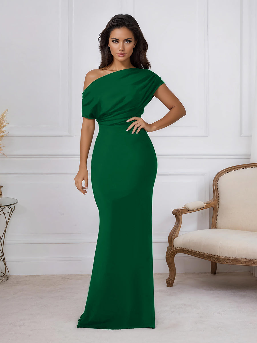 Elegant Off Shoulder Bodycon Long Formal Party Evening Dress