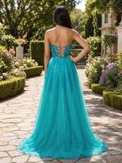 Sequin Plunging V-Neck Short Homecoming Dress with Detachable Ombre Tulle Over-Skirt