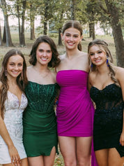 Popular Purple Straight Across Homecoming Dresses To Impress