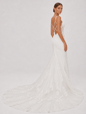 Elegant High-Neck Lace Applique Mermaid Wedding Dress with Illusion Keyhole and Chapel Train