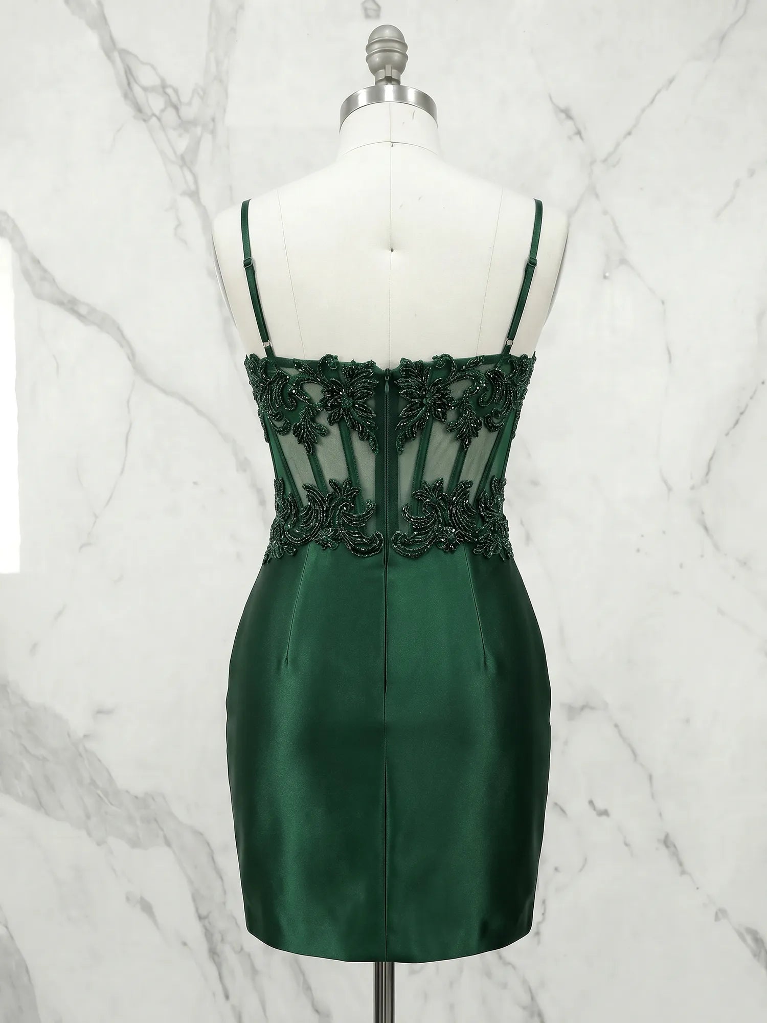 Sweetheart Beaded Lace Corset Mini Homecoming Dresses with Ruched Skirt