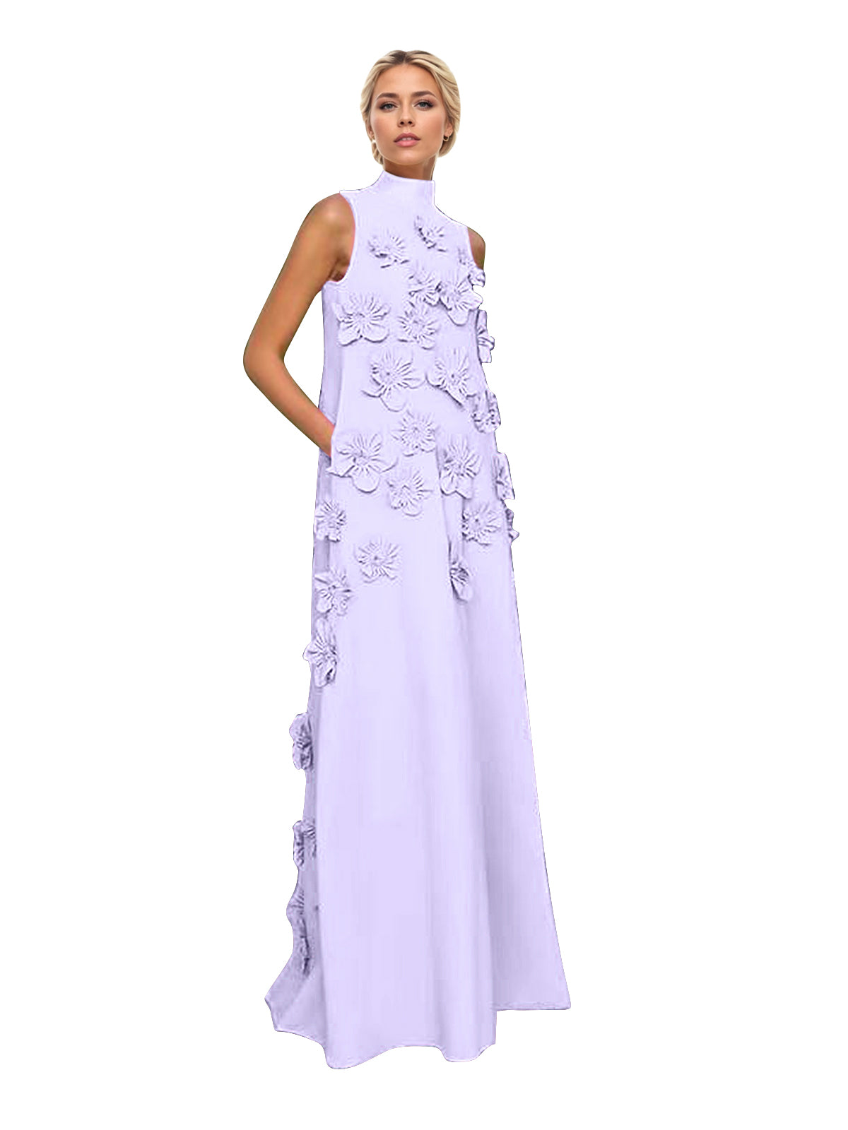 Hank Flower Embellished Maxi Dress