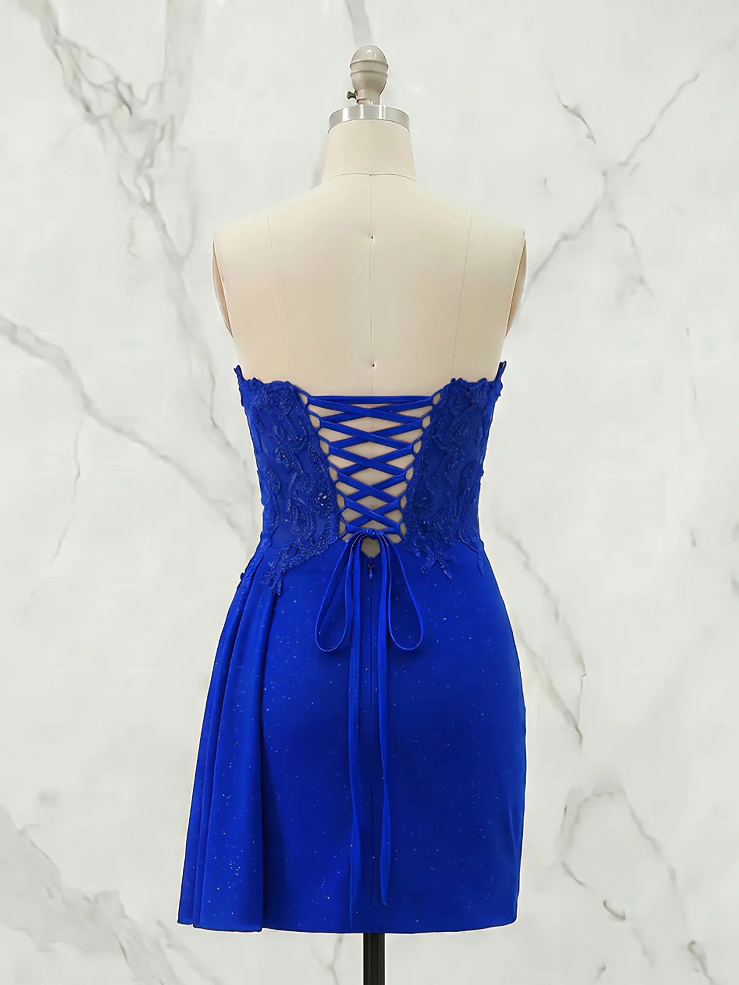 Strapless Sweetheart Draped Mini Homecoming Dress