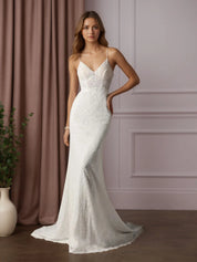 White Mermaid Lace Wedding Dress