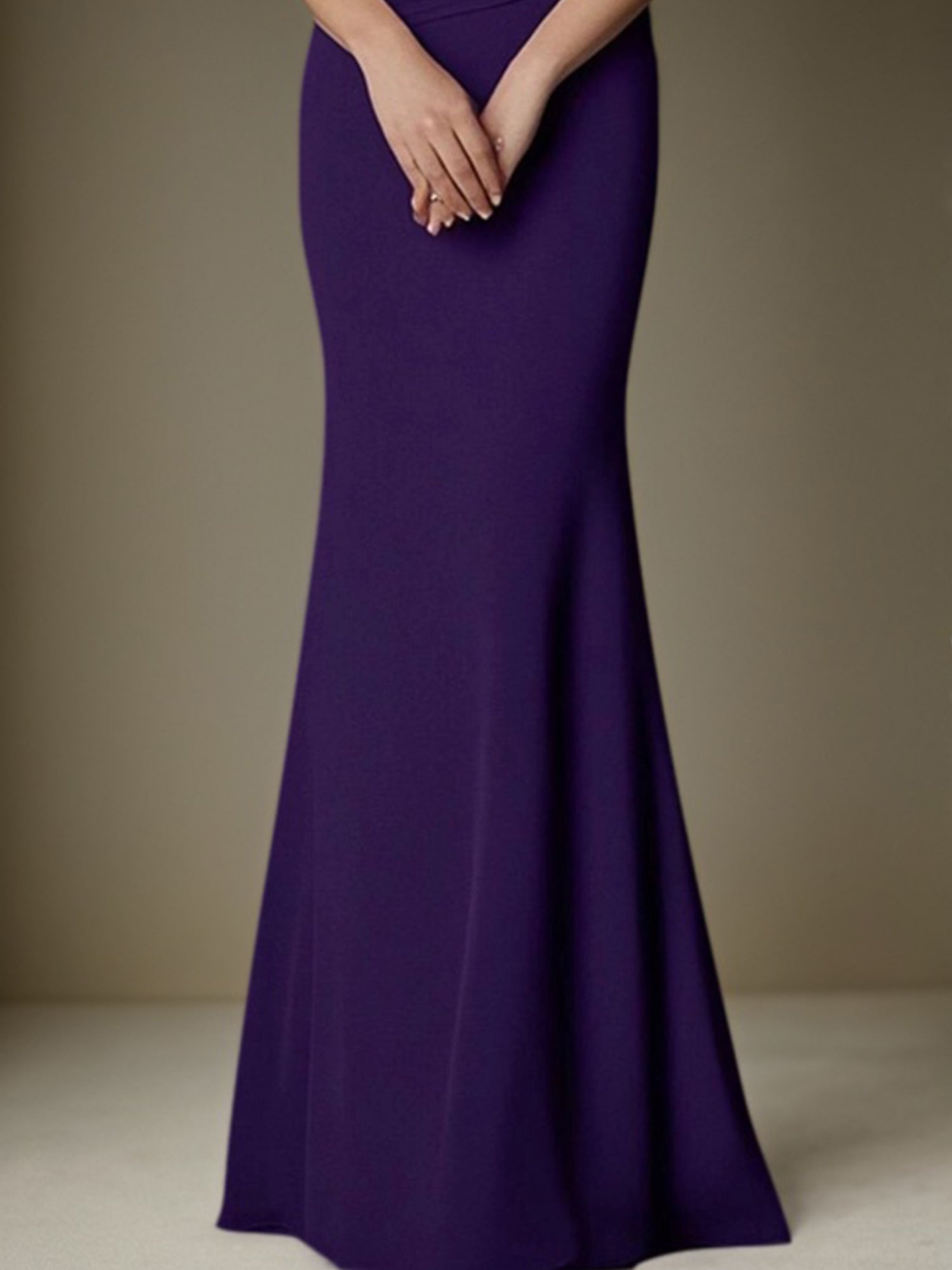 Formal Dress Purple Off-The-Shoulder Maxi Mother of the Bride Dress