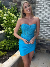 Sparkly Sequins Sweetheart Bodycon Homecoming Dress