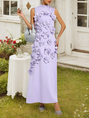 Hank Flower Embellished Maxi Dress