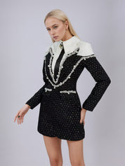 Katelyn Black Diamond Mini Dress