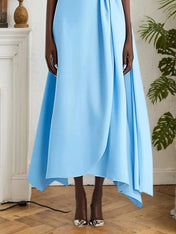 Party Dresses Cocktail Maxi Light Blue Sleeveless Dresses