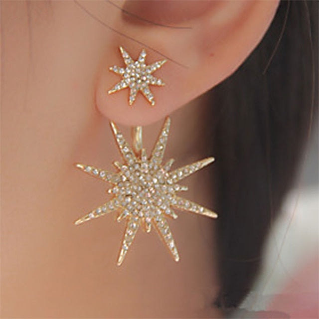 1pcStudEarringsJacketEarringsForWomen_sCrystalPartyWeddingBirthdayCubicZirconiaRhinestoneStarGalaxyStarofDavidGold_Casual_Daily.jpg