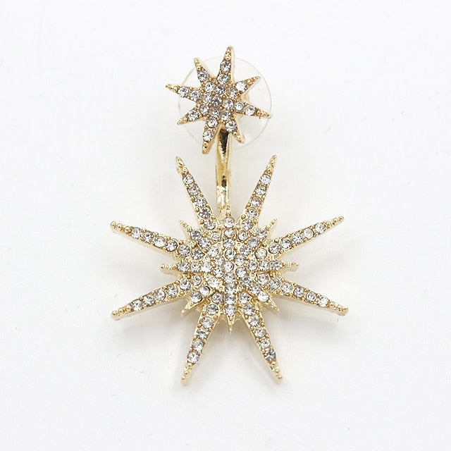 1pcStudEarringsJacketEarringsForWomen_sCrystalPartyWeddingBirthdayCubicZirconiaRhinestoneStarGalaxyStarofDavidGold_Casual_Daily_1.jpg