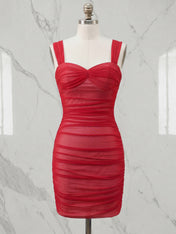 Lovely Red Off The Shoulder Short Homecoming Dresses To Impress