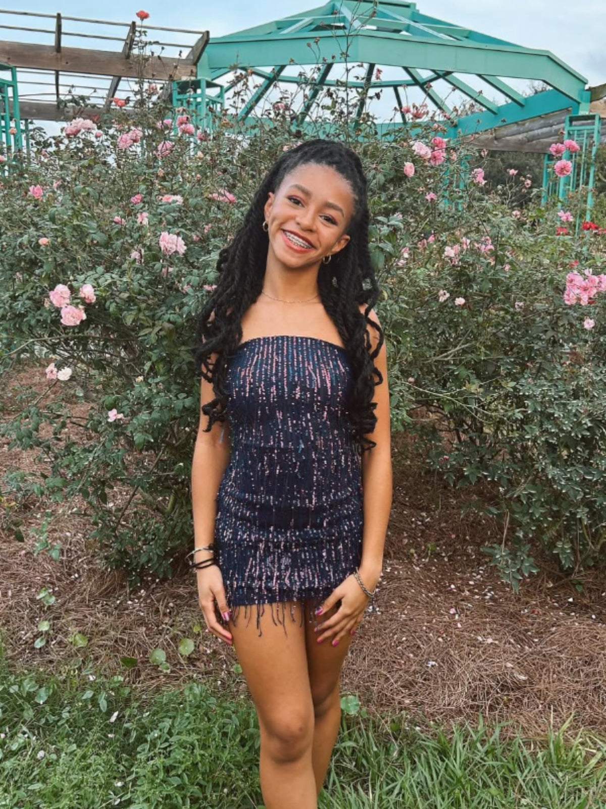 Sparkly Black Straight Across Homecoming Dresses To Impress