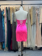 Bodycon Strapless Sweetheart Short Homecoming Dress with Keyholes