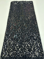 Halter Neck Black Sequin Evening Dresses with Cowl Front and Flowing Sash