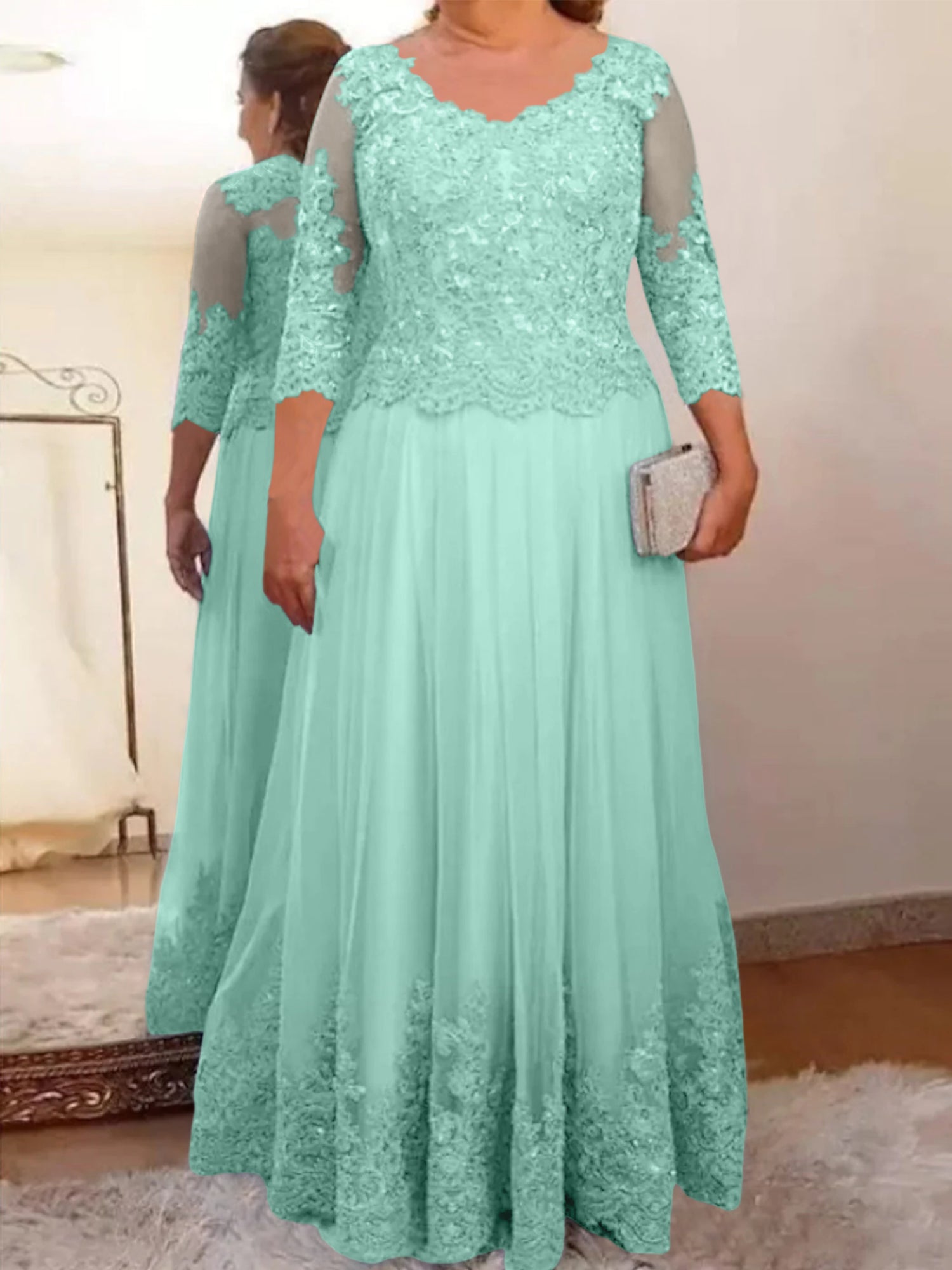 Princess Tulle Mother of the Bride Dresses with Applique