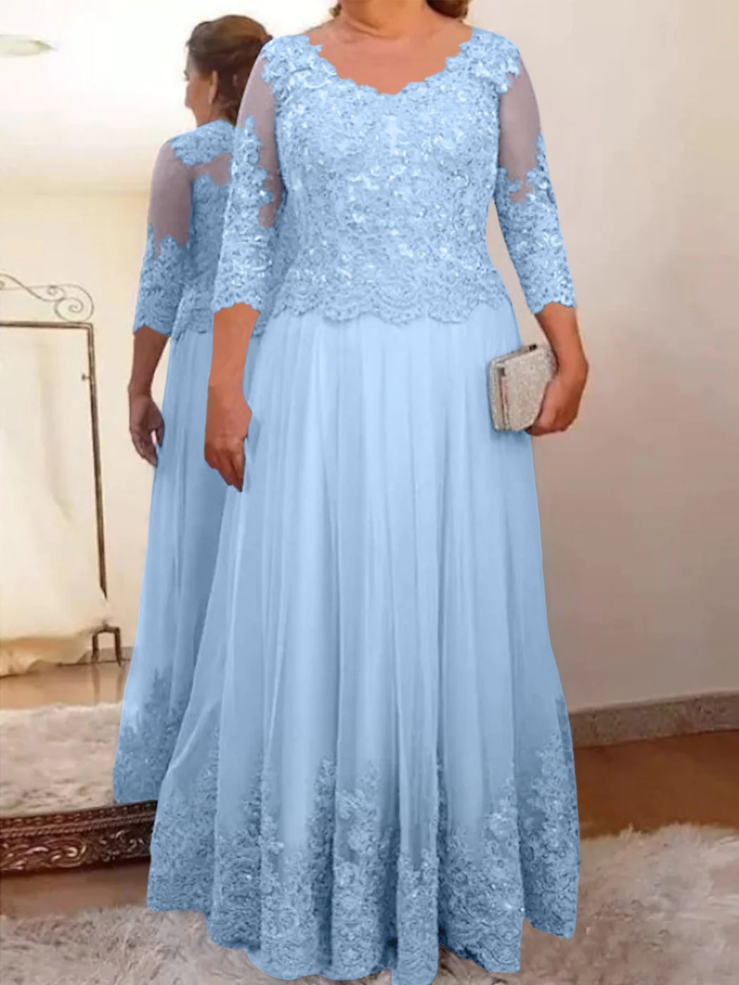 Princess Tulle Mother of the Bride Dresses with Applique