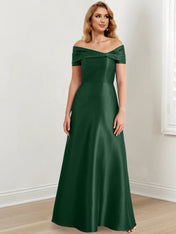 A-Line/Princess Off-the-Shoulder Floor-Length Mother of the Bride Dresses
