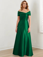 A-Line/Princess Off-the-Shoulder Floor-Length Mother of the Bride Dresses