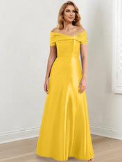 A-Line/Princess Off-the-Shoulder Floor-Length Mother of the Bride Dresses