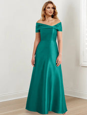 A-Line/Princess Off-the-Shoulder Floor-Length Mother of the Bride Dresses