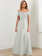 A-Line/Princess Off-the-Shoulder Floor-Length Mother of the Bride Dresses