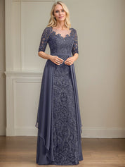 Chiffon Lace Maxi Dress