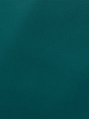 Dark Green Satin Sleeveless Floor Length Dress With Ruffles