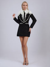 Katelyn Black Diamond Mini Dress
