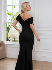 Elegant Off Shoulder Bodycon Long Formal Party Evening Dress